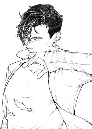 STID Khan Lineart WIP